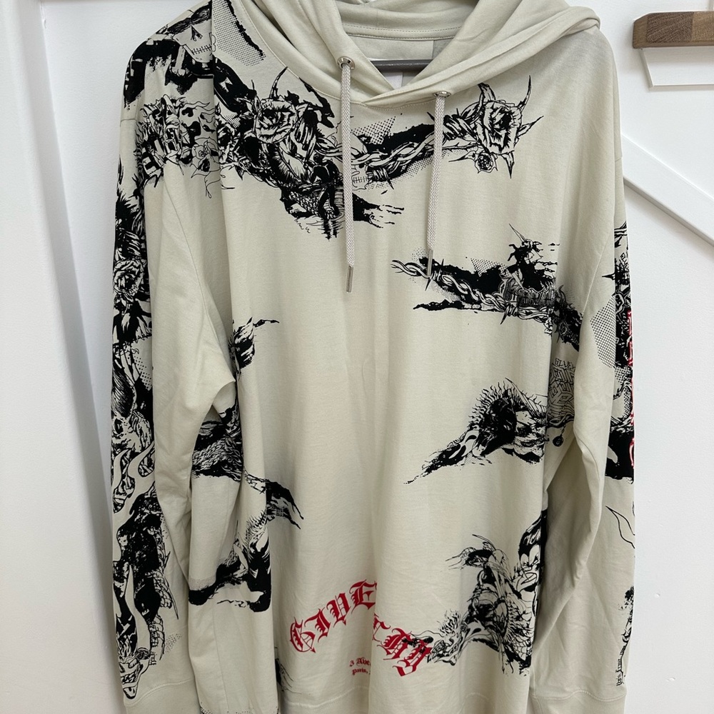 Givenchy Men long sleeve hooded tshirt